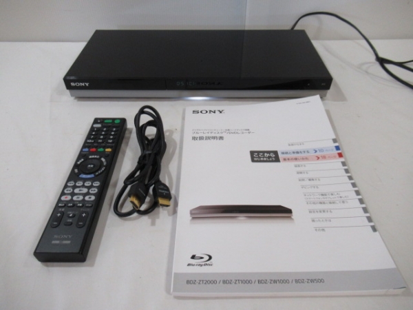 福岡市早良区の田隅で、Blu-rayレコーダー(モデル：BDZ-ZW500型)を出張買取させていただきました。